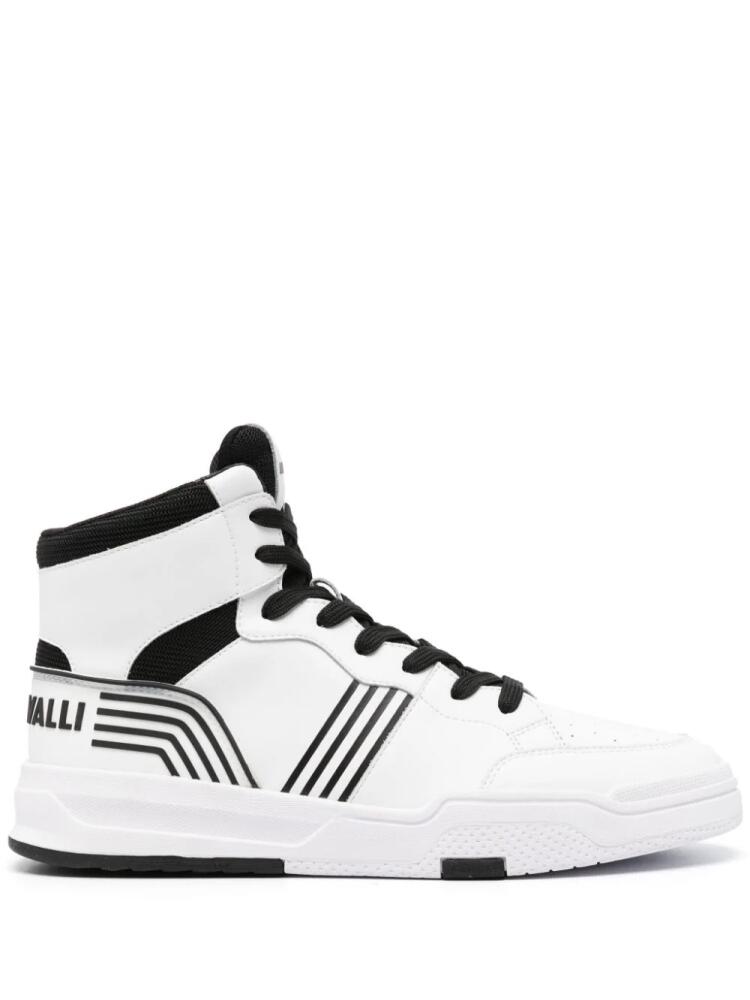 Just Cavalli high-top leather sneakers - White Cover