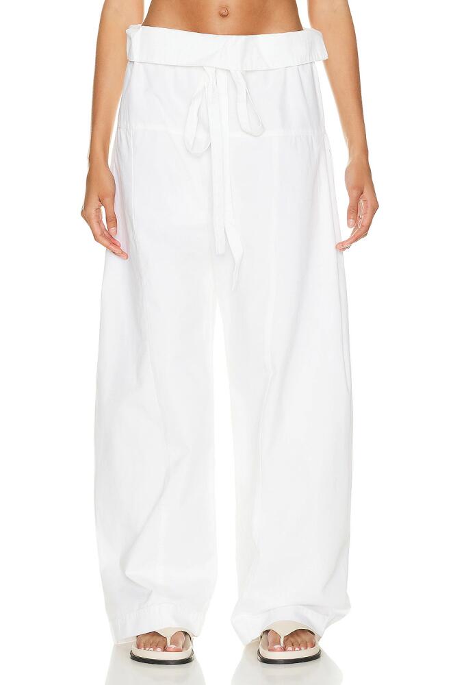 Matteau Fisherman Drawcord Pant in White Cover