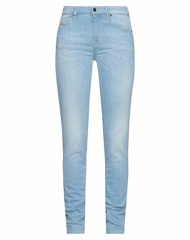 Tramarossa Woman Jeans Blue Cotton, Elastomultiester, Elastane Cover