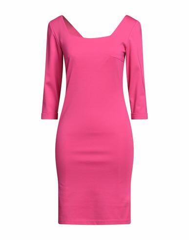 No-nà Woman Mini dress Fuchsia Viscose, Polyamide, Elastane Cover