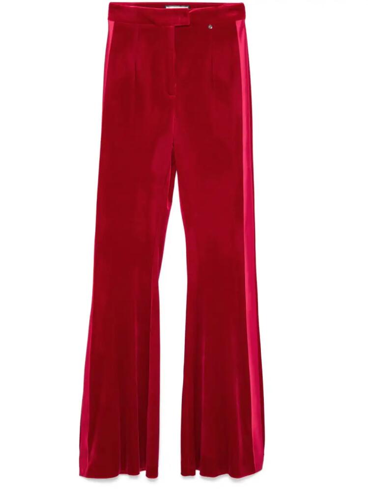 NISSA flared velvet trousers - Pink Cover