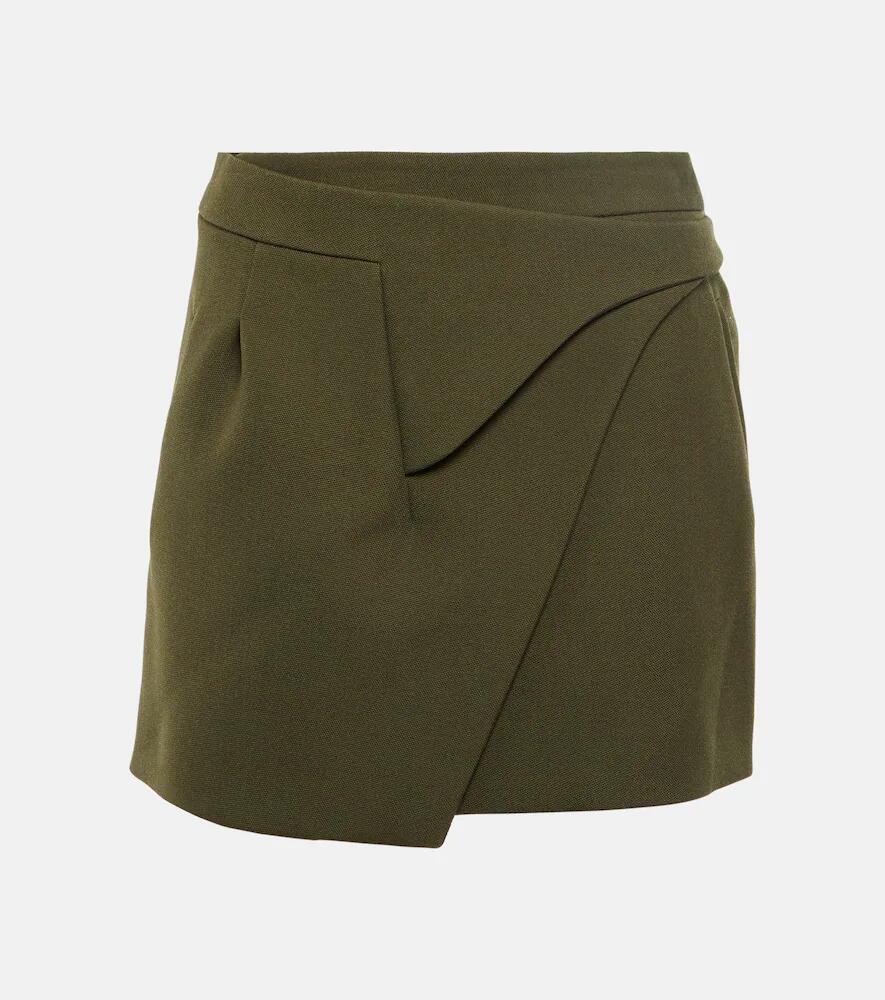 Wardrobe. NYC Wool wrap miniskirt Cover