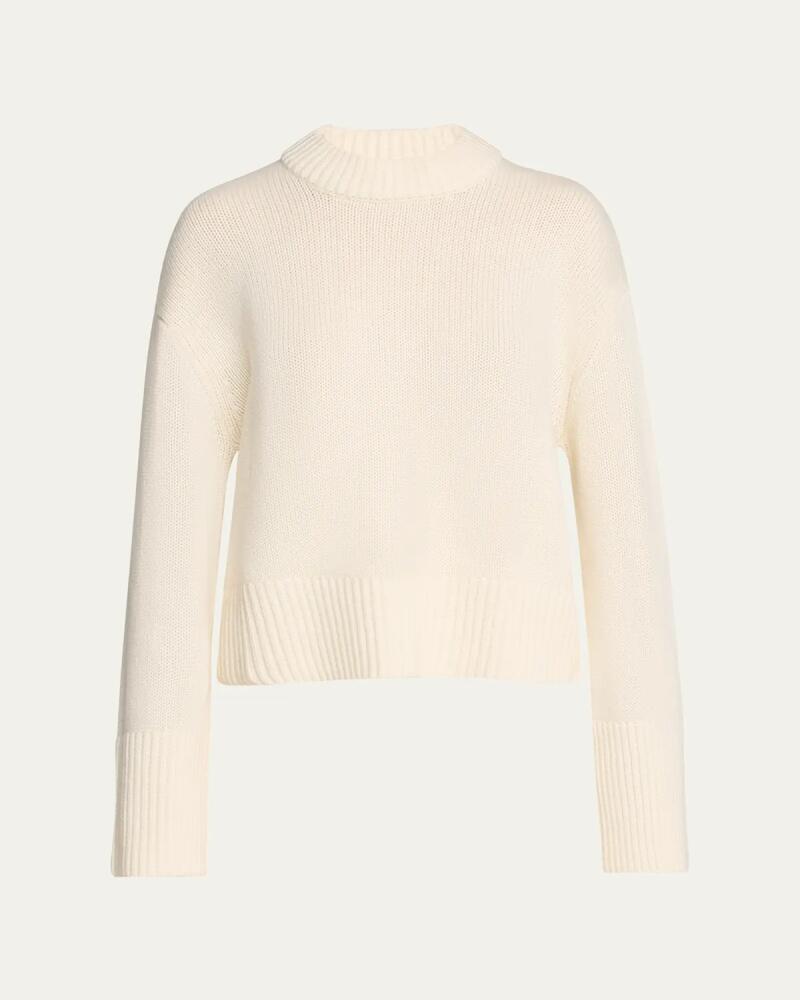 Lisa Yang Sony Cashmere Drop-Shoulder Crewneck Sweater Cover