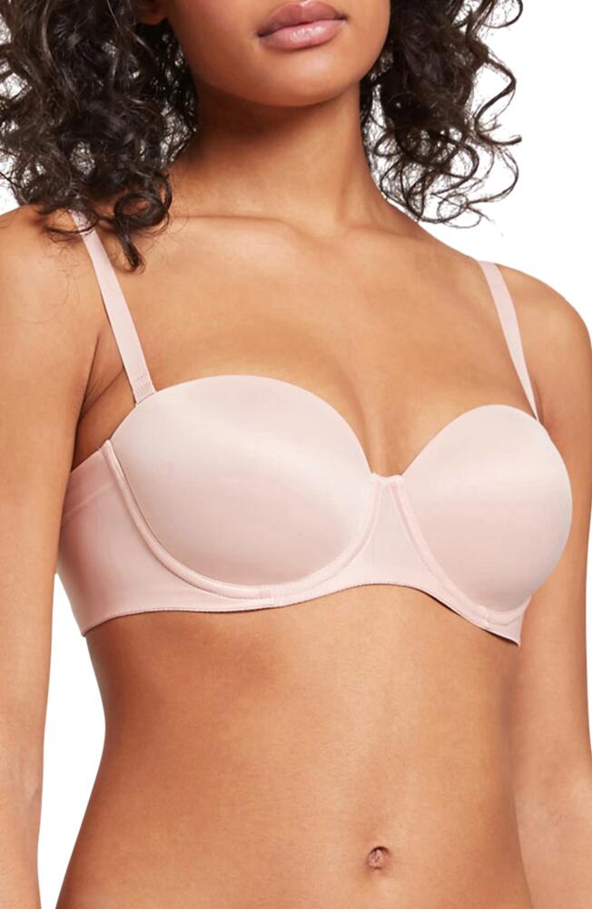 Wolford Sheer Touch Underwire Strapless Bra in Rose Powder Cover