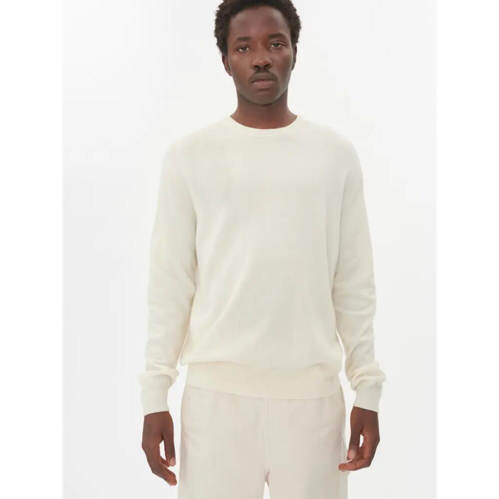 Gobi Cashmere Crew Neck Sweater in Marshmallow Cover