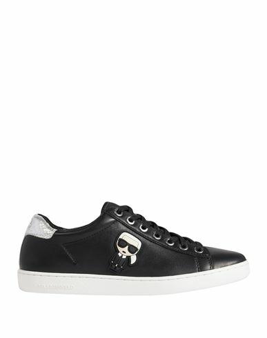 Karl Lagerfeld Woman Sneakers Black Soft Leather Cover