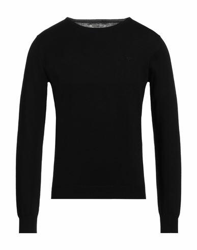 Fred Mello Man Sweater Black Cotton, Wool Cover