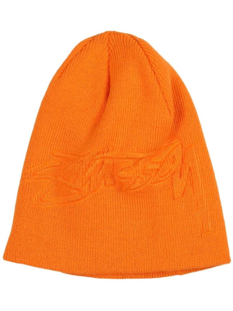 Stüssy logo-embossed beanie - Orange Cover