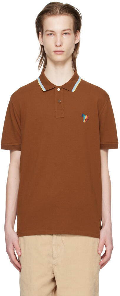 PS by Paul Smith Brown Broad Stripe Zebra Polo Cover