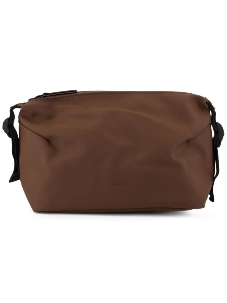 Rains logo wash bag - Brown Cover