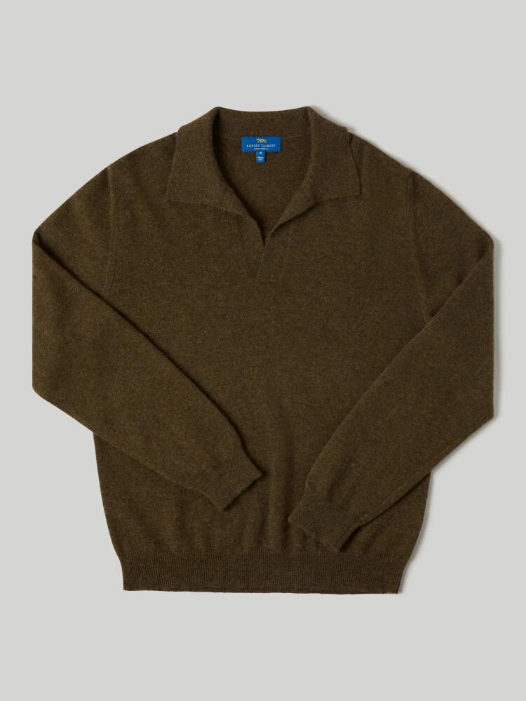 Robert Talbott Parsons Johnny Collar Sweater in Loden Cover