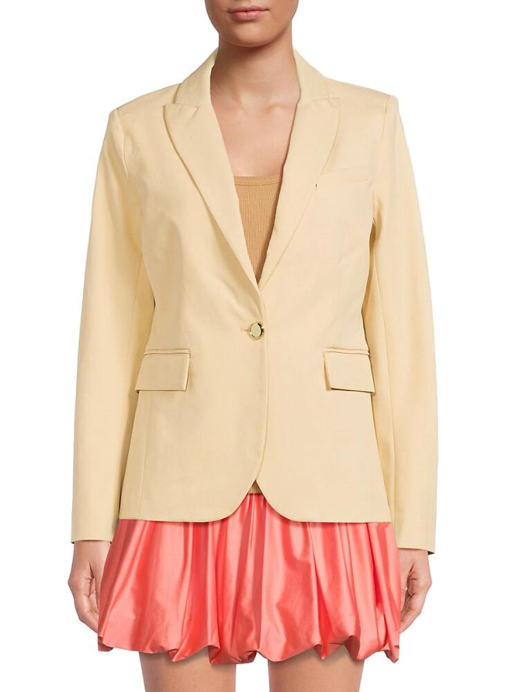 Derek Lam 10 Crosby Women's Allie Single Breasted Blazer - Khaki Cover