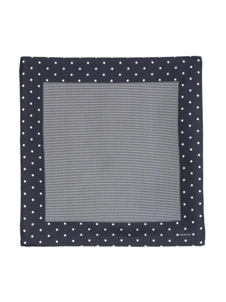 FURSAC geometric-print square pocket - Blue Cover