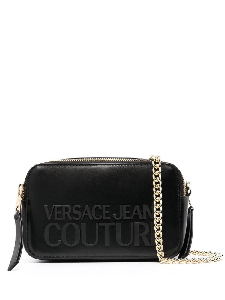 Versace Jeans Couture logo-lettering crossbody bag - Black Cover