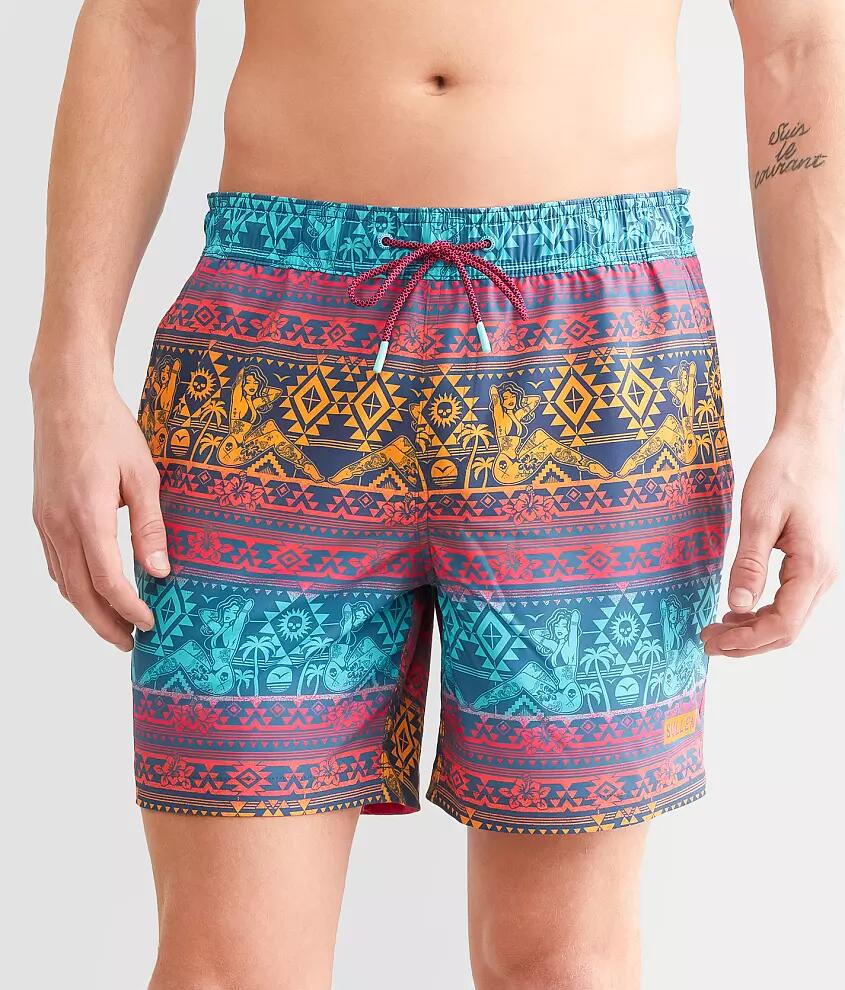 Sullen Azteca Beach Club Swim Trunks Cover