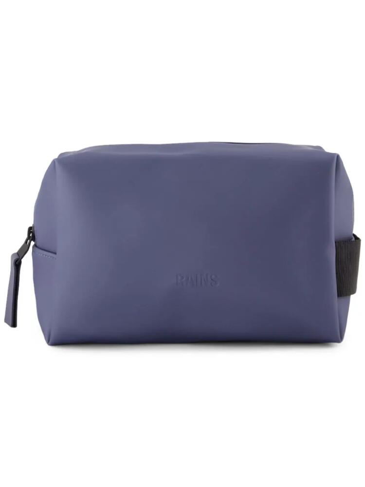 Rains logo wash bag - Purple Cover