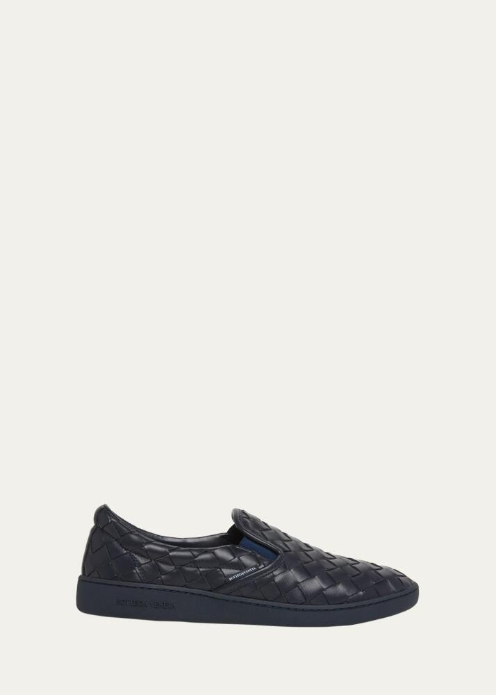 Bottega Veneta Men's Sawyer Intrecciato Leather Slip-On Sneakers Cover