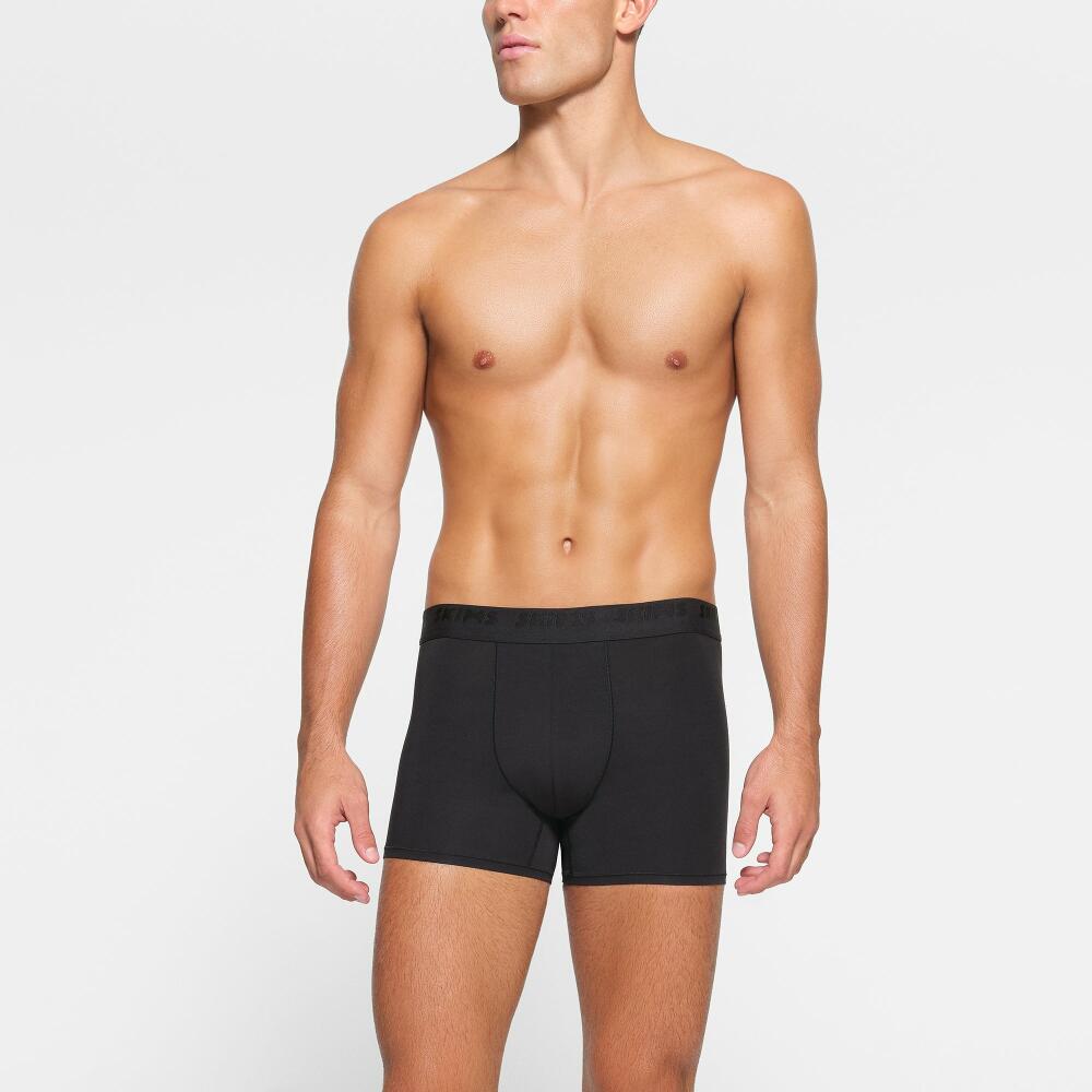 SKIMS Mens 3" Boxer Brief 3-Pack | Black | XS | SKIMS Stretch Cover