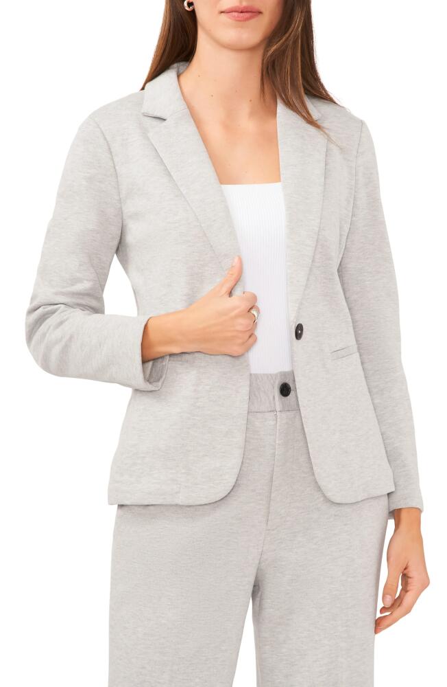 halogen(r) Cotton Blend Knit Blazer in Silver Heather Cover