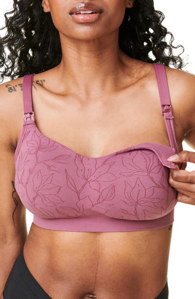 Bravado Designs Intrigue Nursing Bra in Berry Jacquard Cover