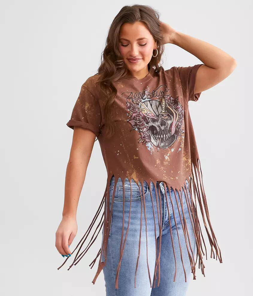 Affliction Alley Wreck Fringe T-Shirt Cover