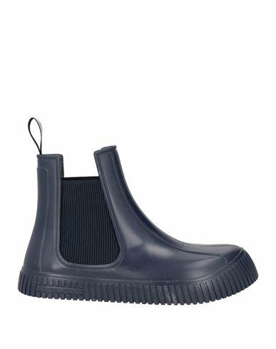 Emporio Armani Man Ankle boots Midnight blue Rubber, Elastic fibres Cover