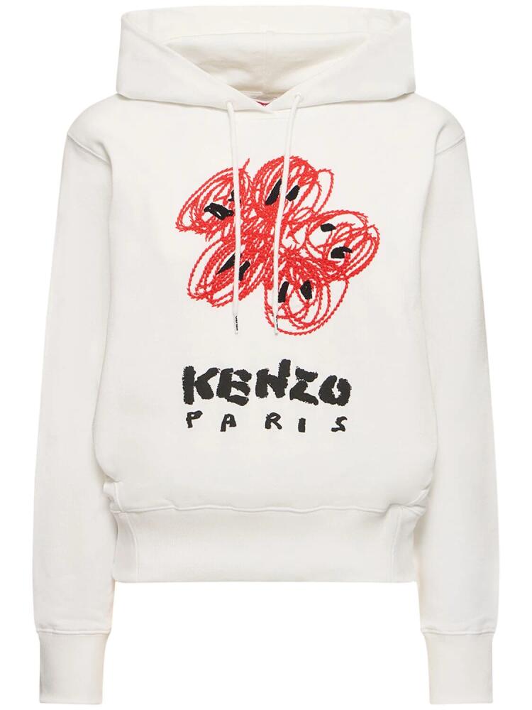 KENZO PARIS Drawn Classic Cotton Varsity Hoodie Cover