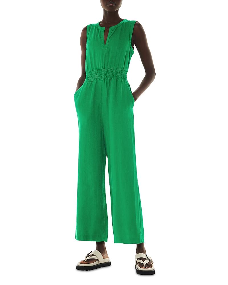 Whistles Melanie Linen Jumpsuit Cover