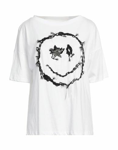 Brand Unique Woman T-shirt White Cotton Cover