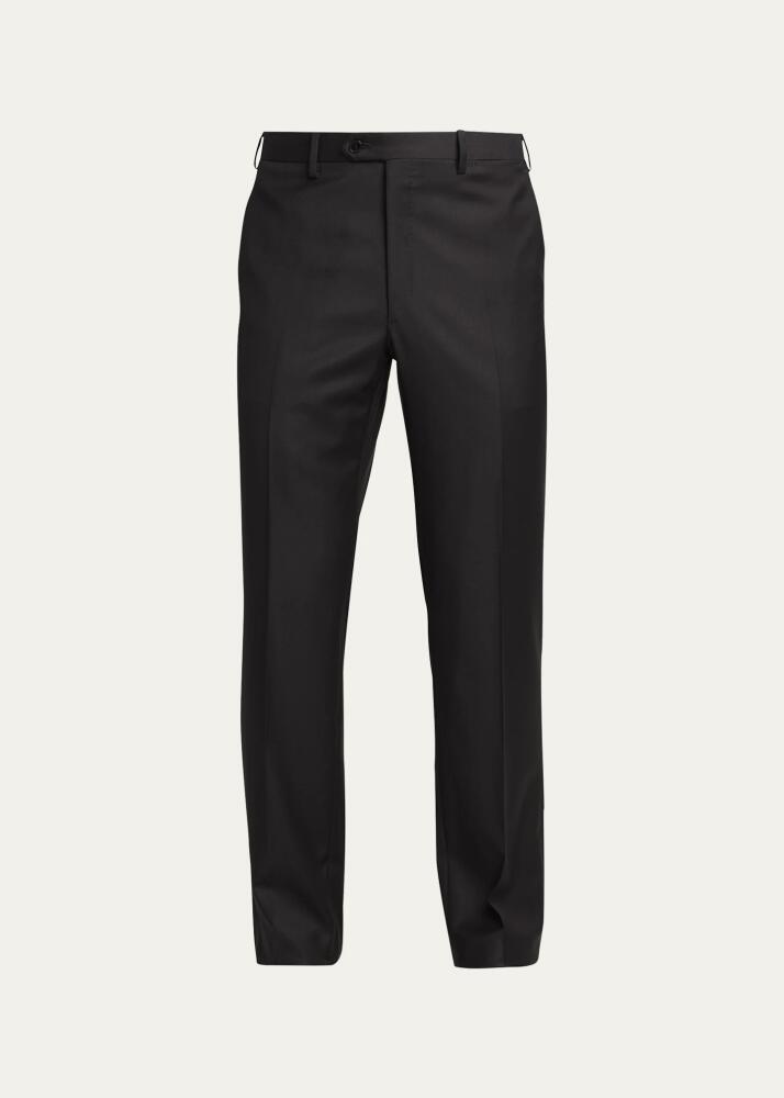 Brioni Men's Solid Wool Trousers Cover