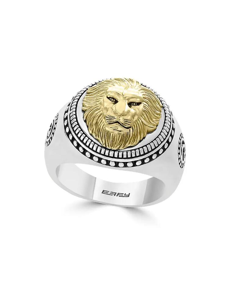 Effy Men's Gento Lion Sterling Silver Band Ring Cover