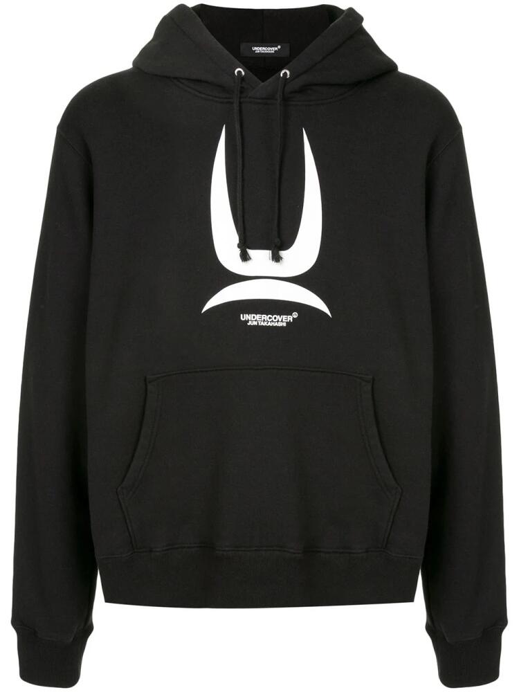 Undercover logo print hoodie - Black Cover