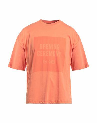 Opening Ceremony Man T-shirt Orange Cotton Cover