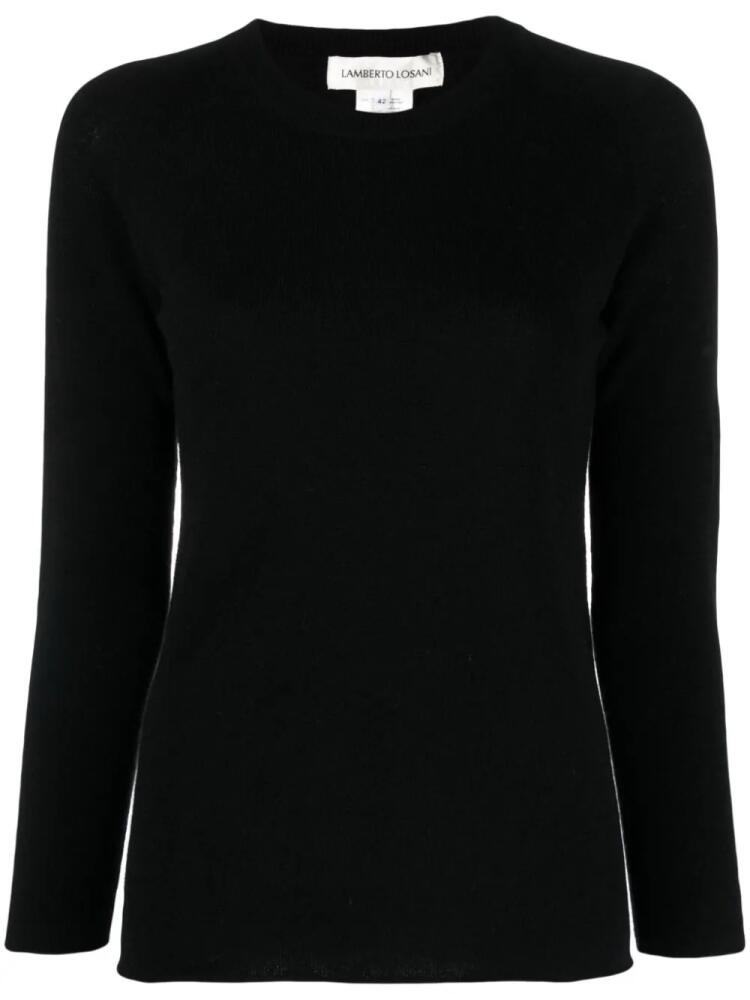 Lamberto Losani crew-neck cashmere jumper - Black Cover