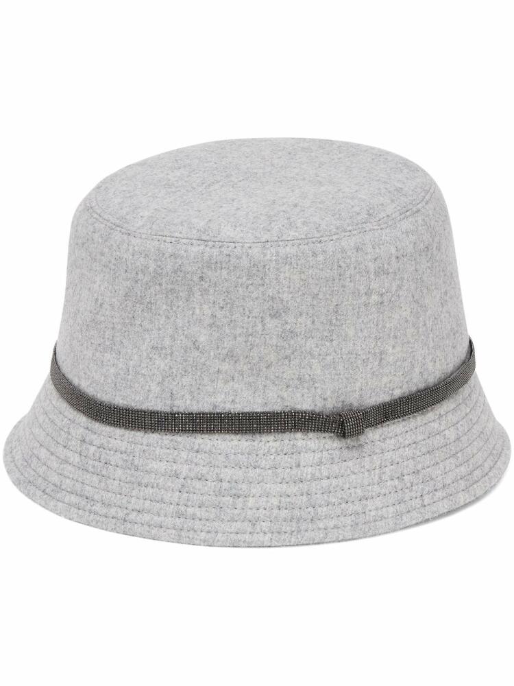 Brunello Cucinelli monili chain detail bucket hat - Grey Cover