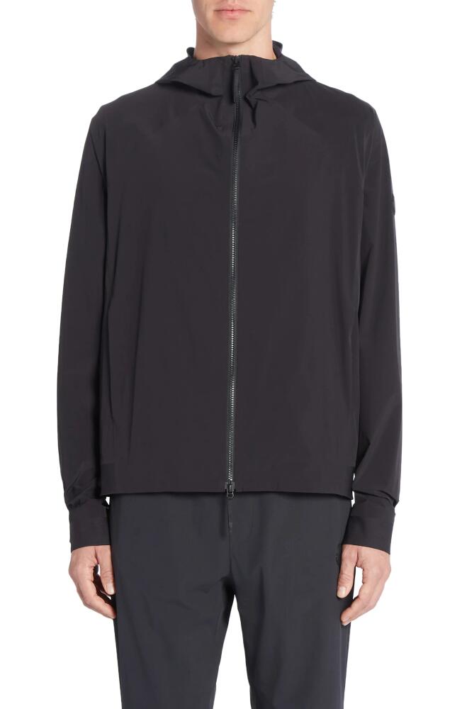 Moncler Kurz Hooded Water Repellent Windbreaker in Black Cover