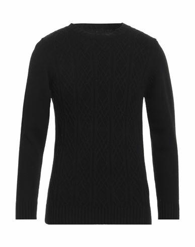 Officina 36 Man Sweater Black Wool, Polyamide Cover