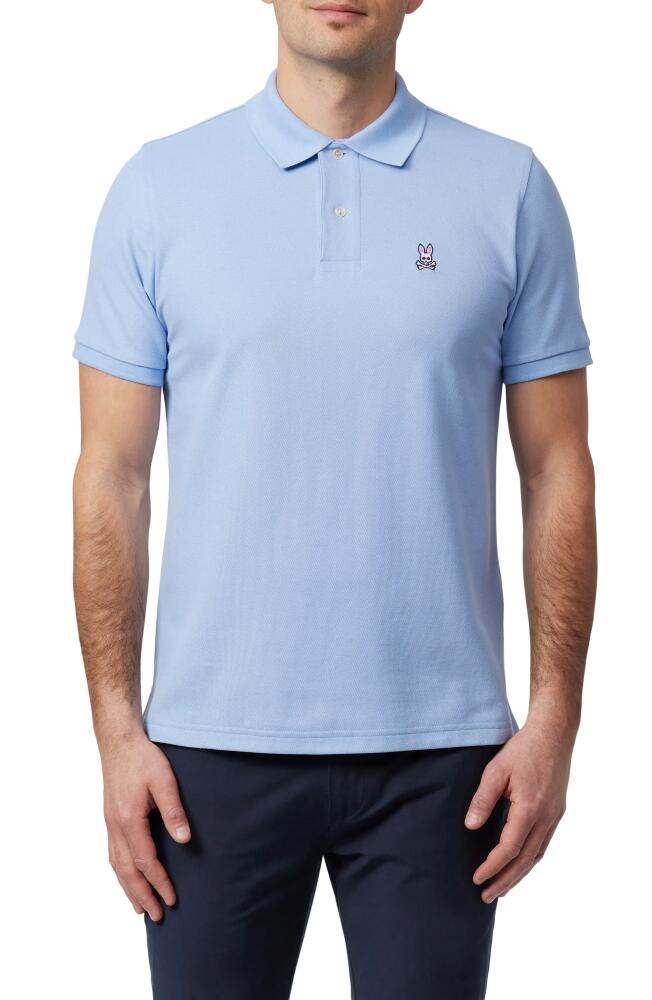 Psycho Bunny Classic Solid Piqué Polo in Serenity Cover