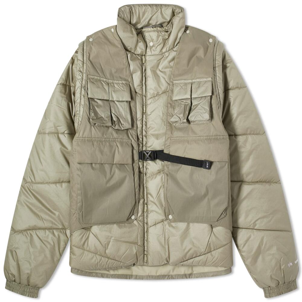 F/CE. Men's 3-Way Padded Jacket in Sage Green Cover