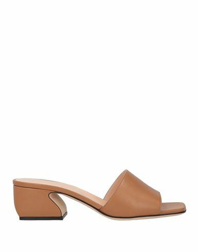 Si Rossi By Sergio Rossi Woman Sandals Camel Soft Leather Cover