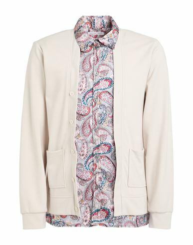 Grey Daniele Alessandrini Man Cardigan Light grey Polyester, Viscose, Elastane Cover