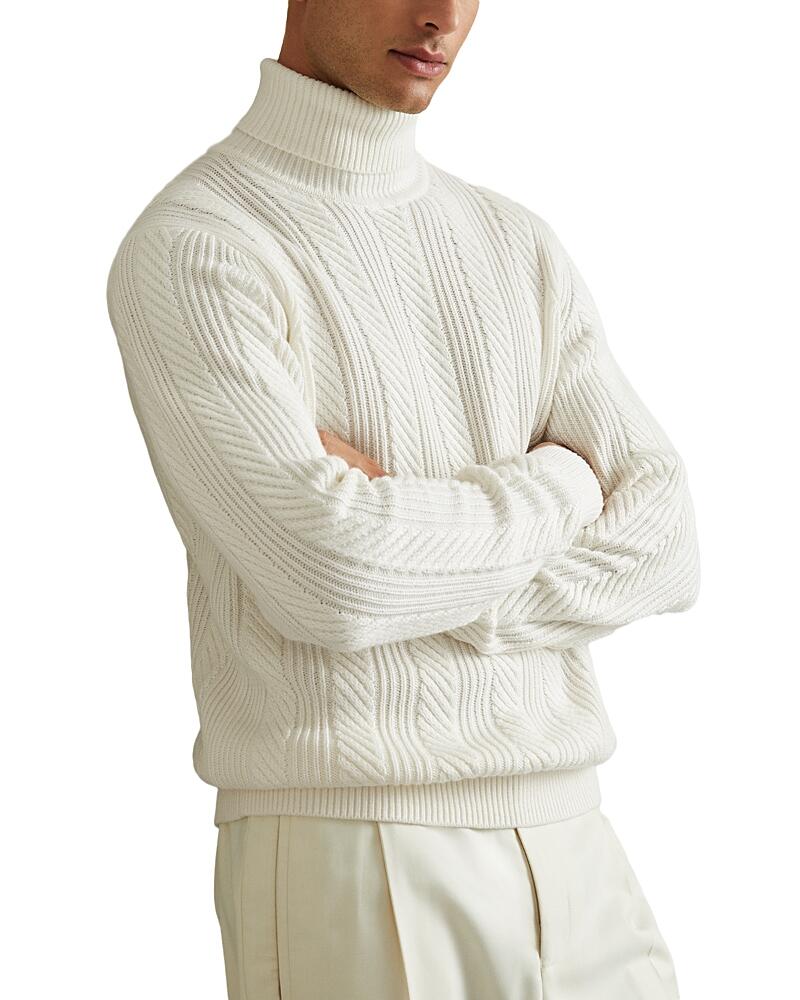 Reiss Flick Cable Roll Neck Sweater Cover