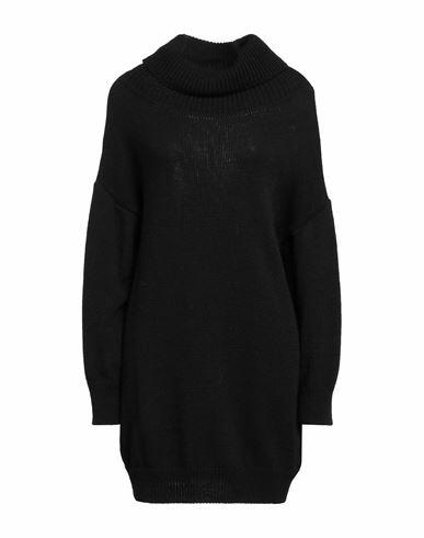 Biancoghiaccio Woman Turtleneck Black Acrylic, Wool, Viscose, Alpaca wool, Polyester Cover