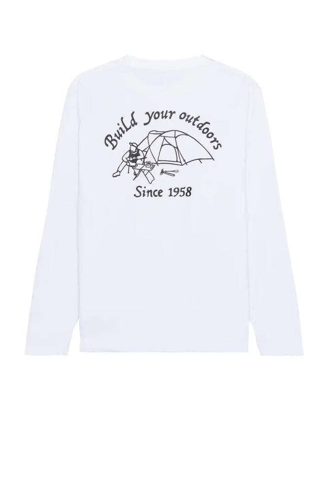 Snow Peak Snow Peak Camping Club Long Sleeve T-Shirt in White Cover