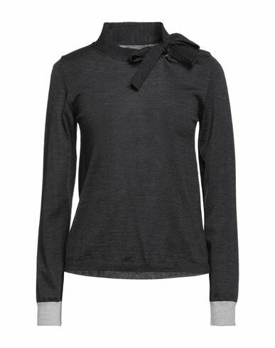 Niū Woman Sweater Steel grey Merino Wool Cover