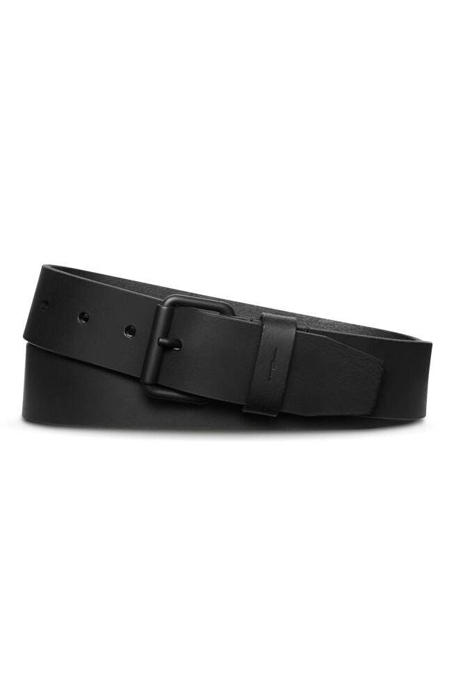 Shinola Rambler Leather Belt in Black Cover