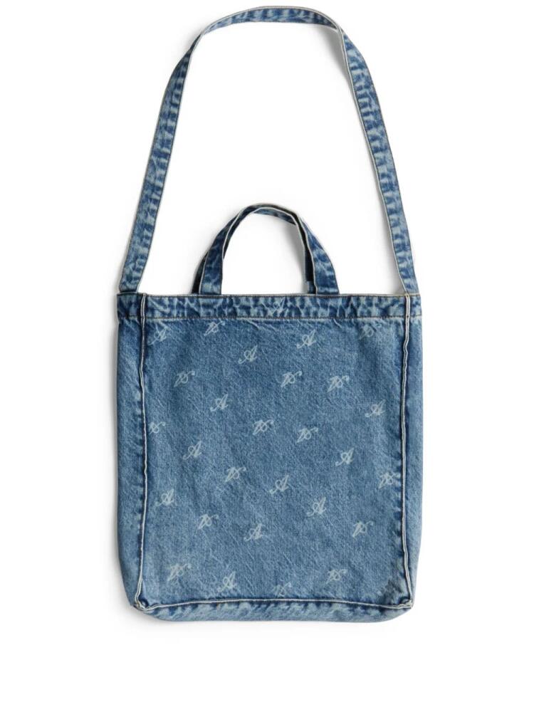 Axel Arigato dune script denim tote bag - Blue Cover