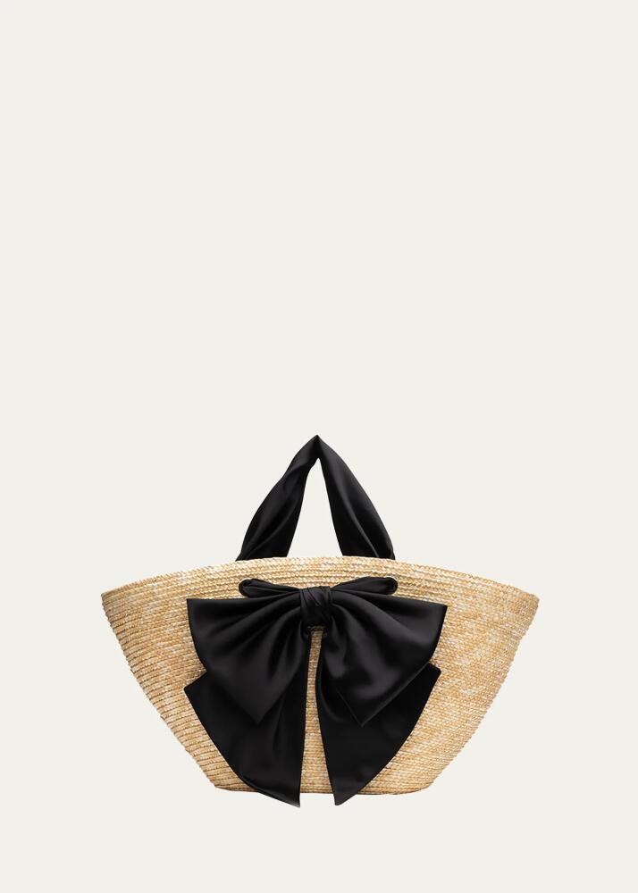 Eugenia Kim Straw Bow Tote Bag Cover