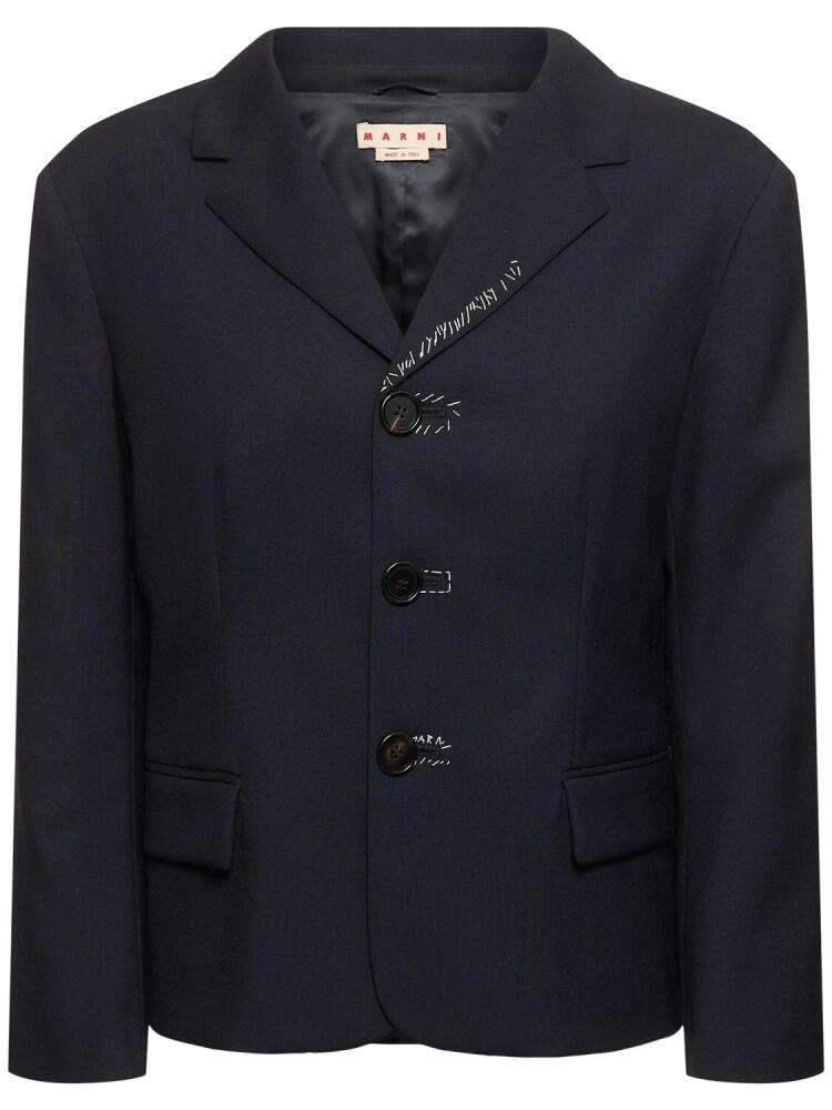 MARNI Single Breast Wool Jacket Cover