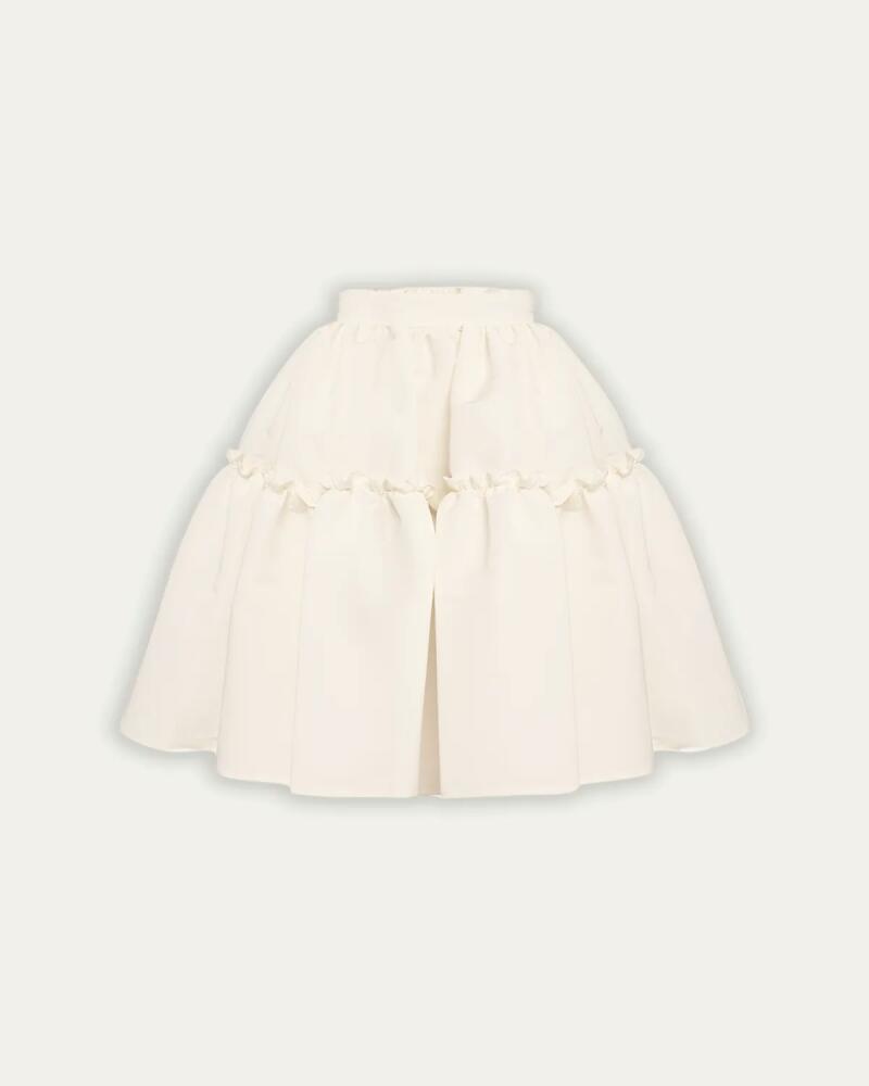 Nina Ricci Tafetta Gathered Babydoll Mini Skirt Cover